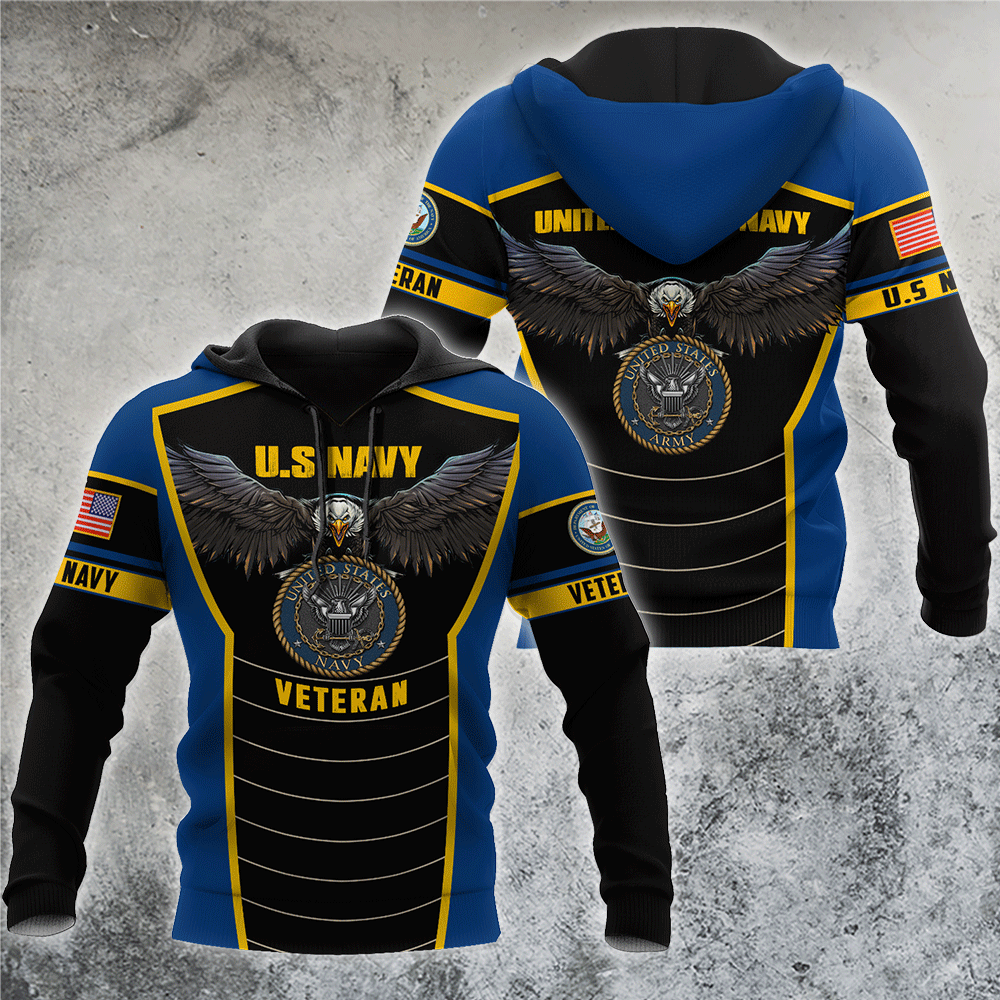 U.S Navy veteran Eagle Pride design 3d print shirts Proud Military
