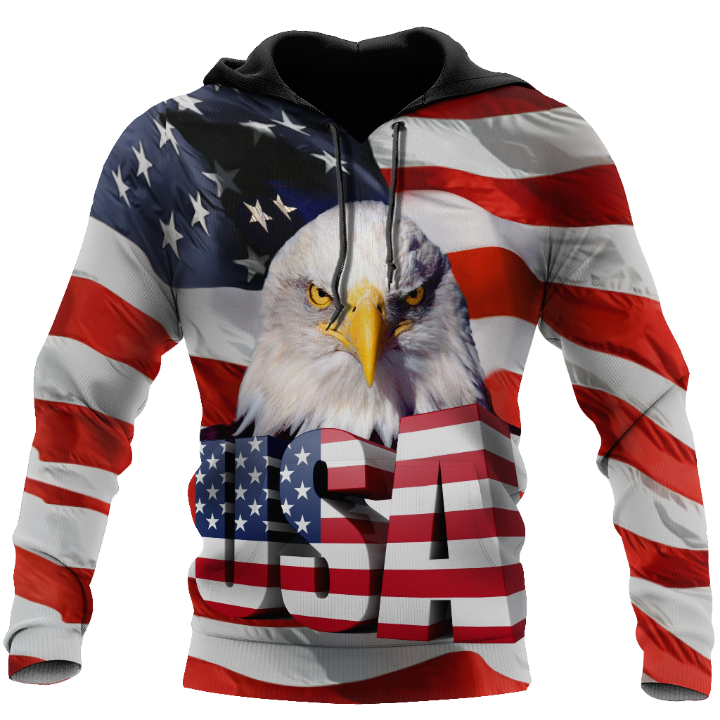 Independence Day American Eagle 3D All Over Printed Shirts Hoodie DD06122003