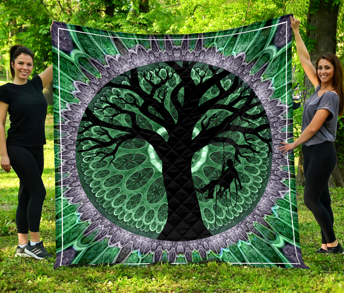 Premium All Over Printed Arborist Logger Lumberjack Quilt MEI