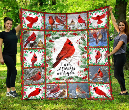 Beautiful Cardinal Birds I am always with you Quil