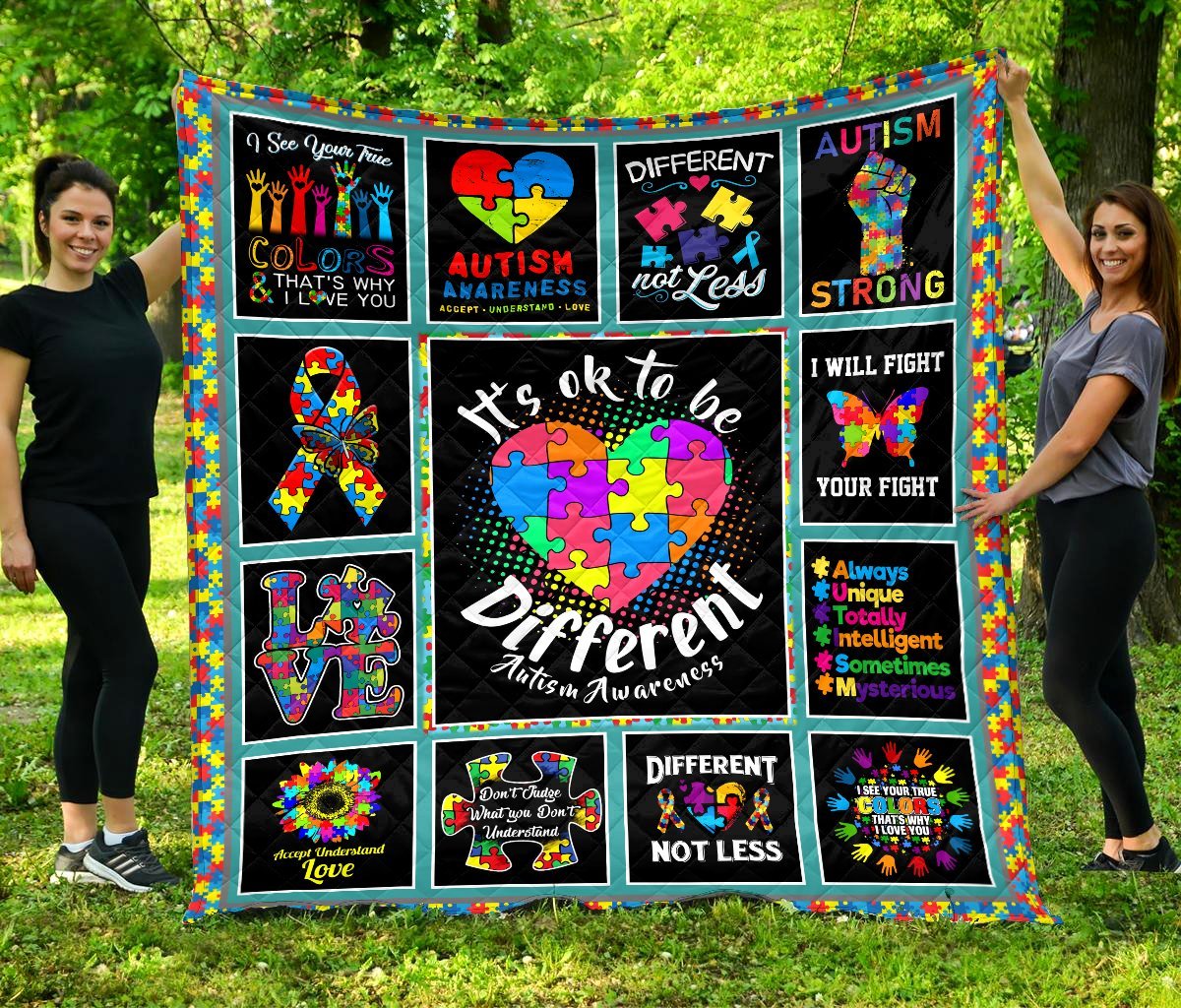 It's Ok To Be Diffirent Quilt LAM20060803-LAM