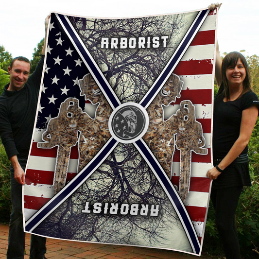 Custom Blanket American Arborist Sherpa Blanket MEI