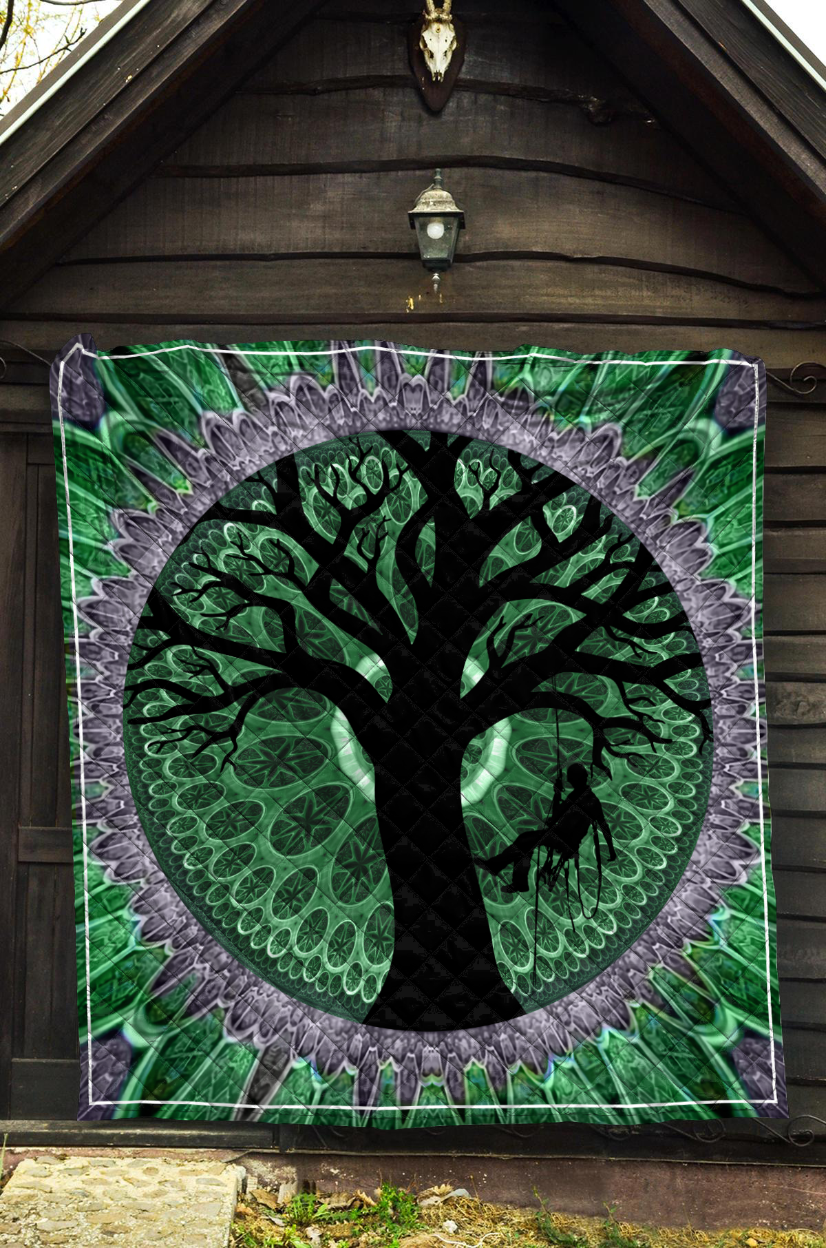 Premium All Over Printed Arborist Logger Lumberjack Quilt MEI