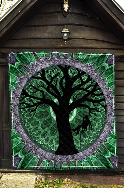 Premium All Over Printed Arborist Logger Lumberjack Quilt MEI