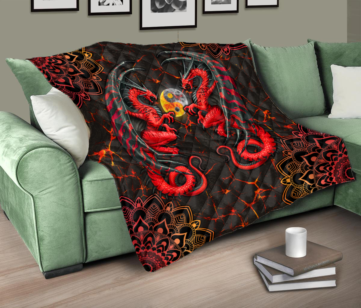 Dragons YinYang Quilt TA0820206