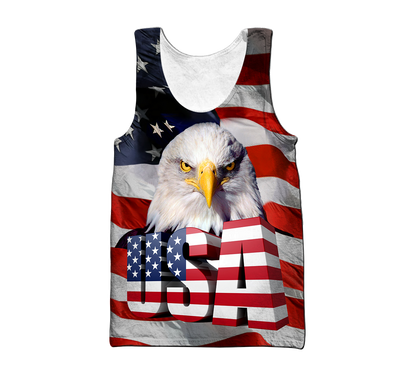 Independence Day American Eagle 3D All Over Printed Shirts Hoodie DD06122003