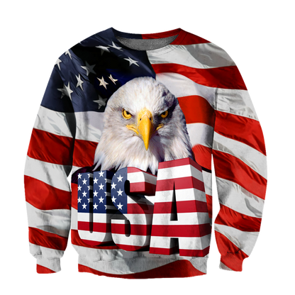 Independence Day American Eagle 3D All Over Printed Shirts Hoodie DD06122003