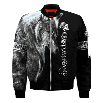 Personalized Wolf  All Over Printed Shirts For Men and Women MH010920S3