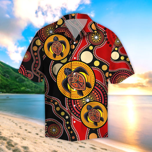 Aboriginal Australia Indigenous Turtles Beach Shirt