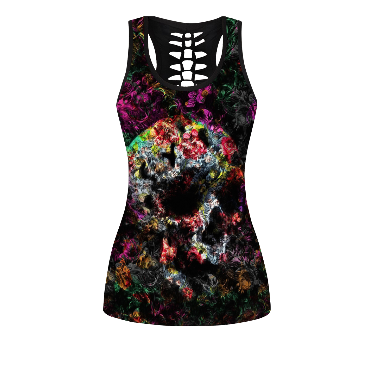 Love Skull tanktop & legging outfit for women Pi130501 - Amaze Style™-Apparel