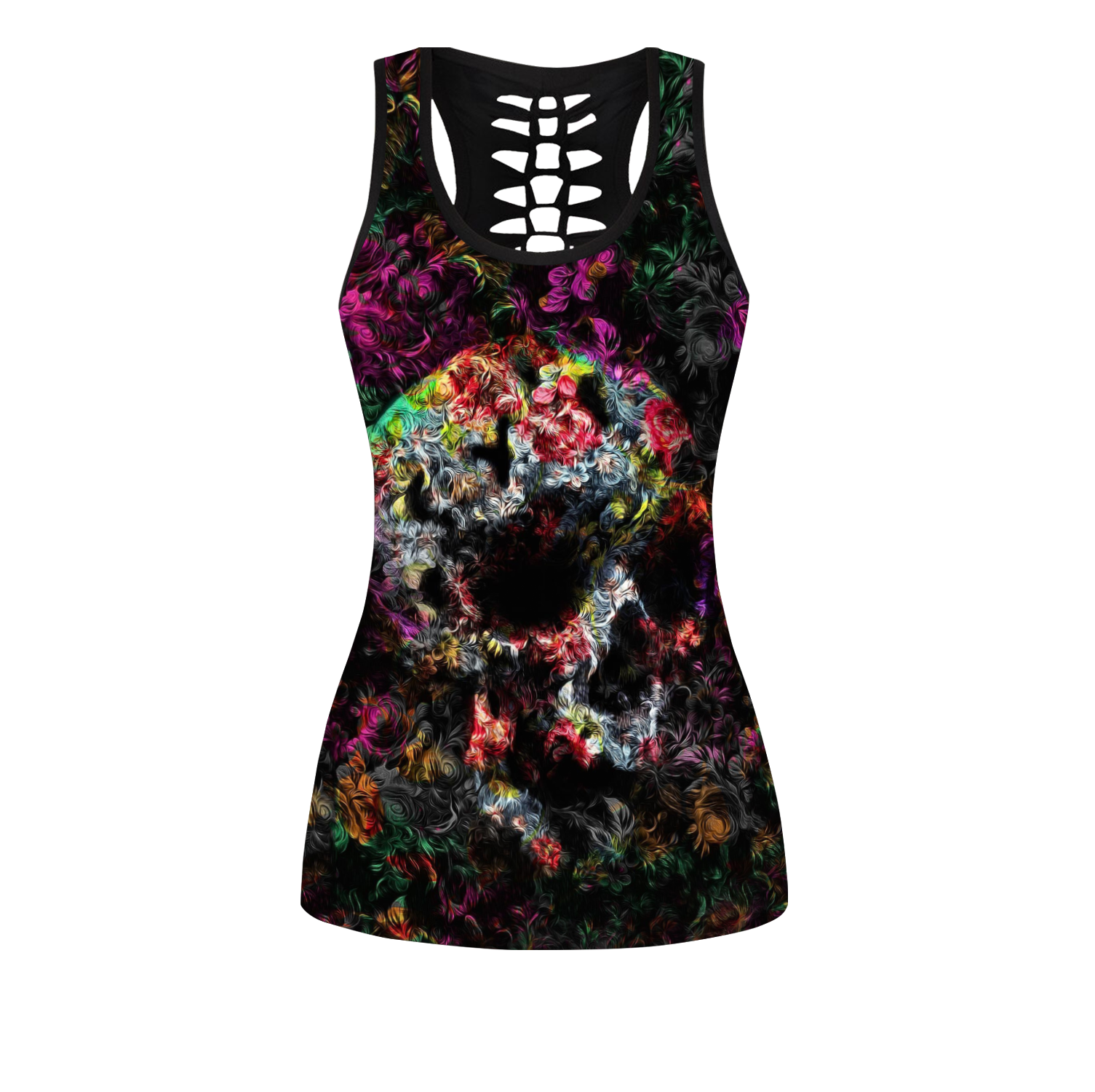 Love Skull tanktop & legging outfit for women Pi130501 - Amaze Style™-Apparel