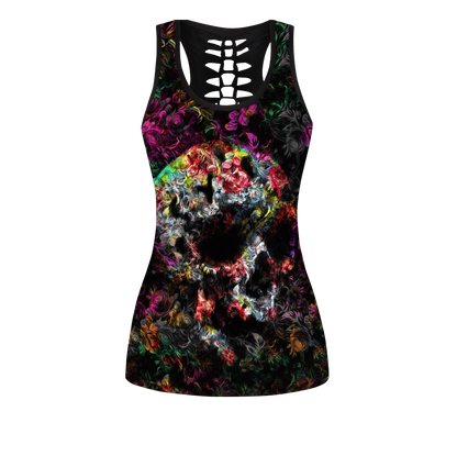 Love Skull tanktop & legging outfit for women Pi130501 - Amaze Style™-Apparel