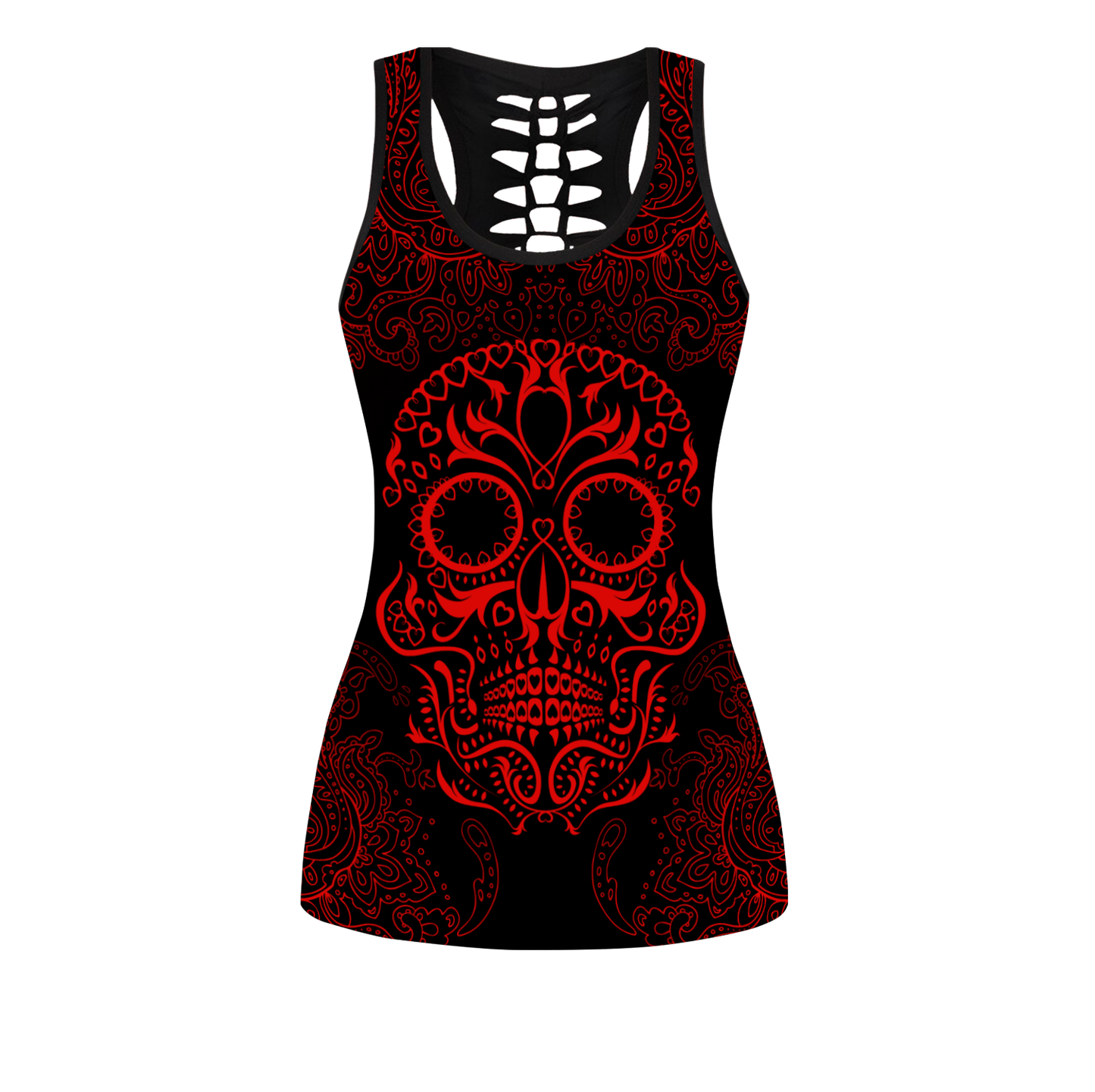 Love Skull tanktop & legging outfit for women Pi130503 - Amaze Style™-Apparel