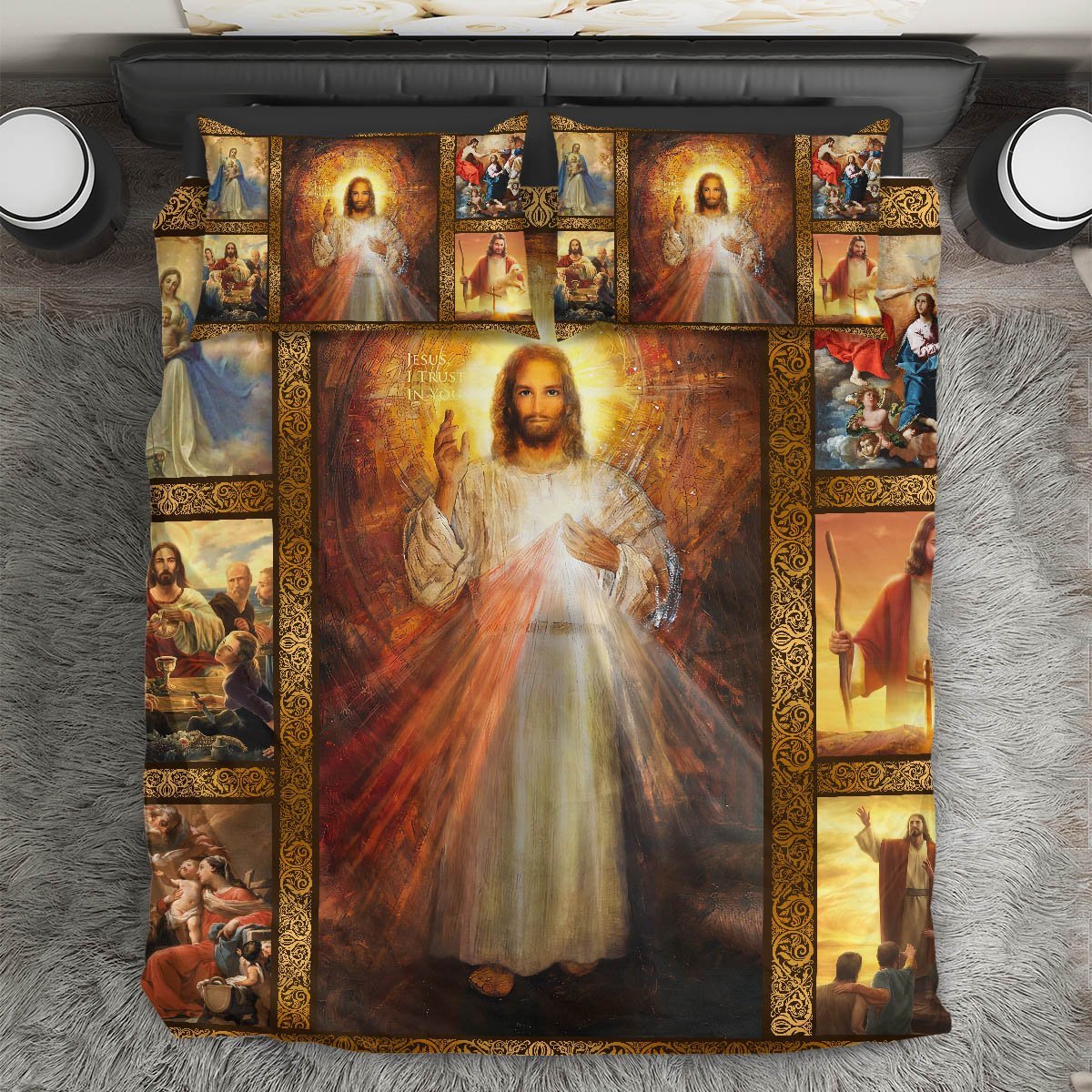Christian Jesus Bedding Set HV
