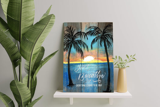 Beach Canvas Just Breath