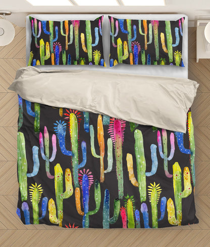 Colorful Cactus Gardening Bedding Set HAC130607-NM-Bedding Set-NM-Twin-Vibe Cosy™