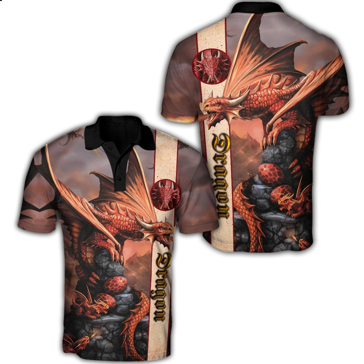 Dragon 3D All Over Printed Shirts For Men and Women TA0820204