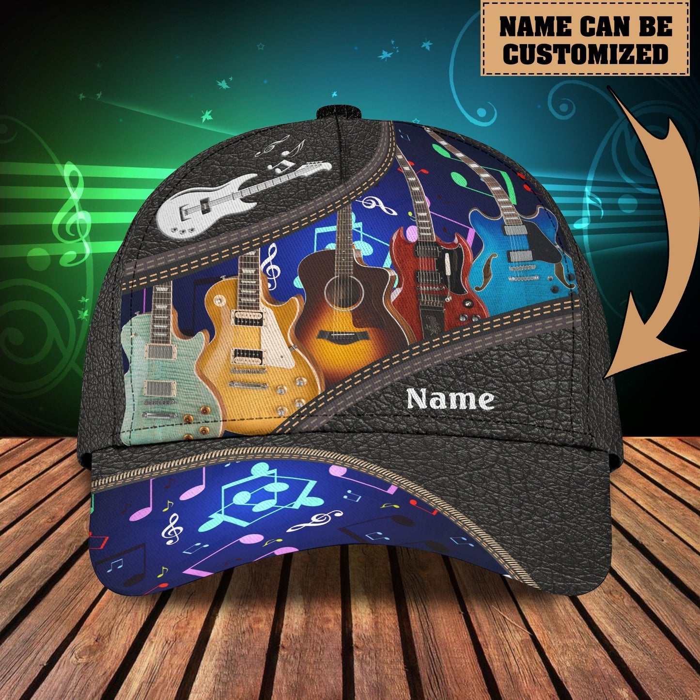 Guitar Note 3D Printed Cap 13072108.CTN