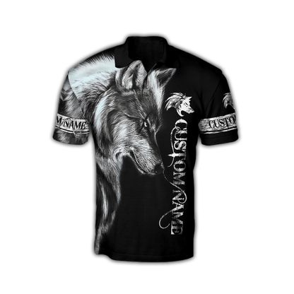 Personalized Wolf  All Over Printed Shirts For Men and Women MH010920S3