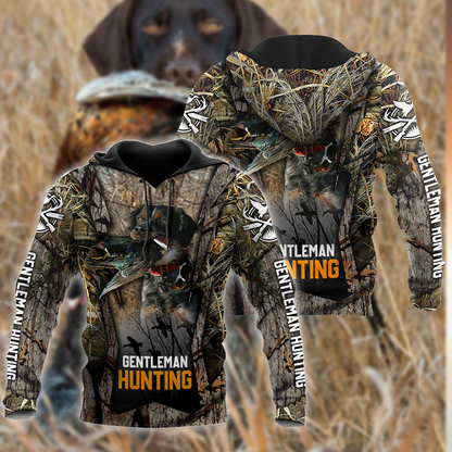 Hunting Dog 3D Over Printed Unisex Deluxe Hoodie ML