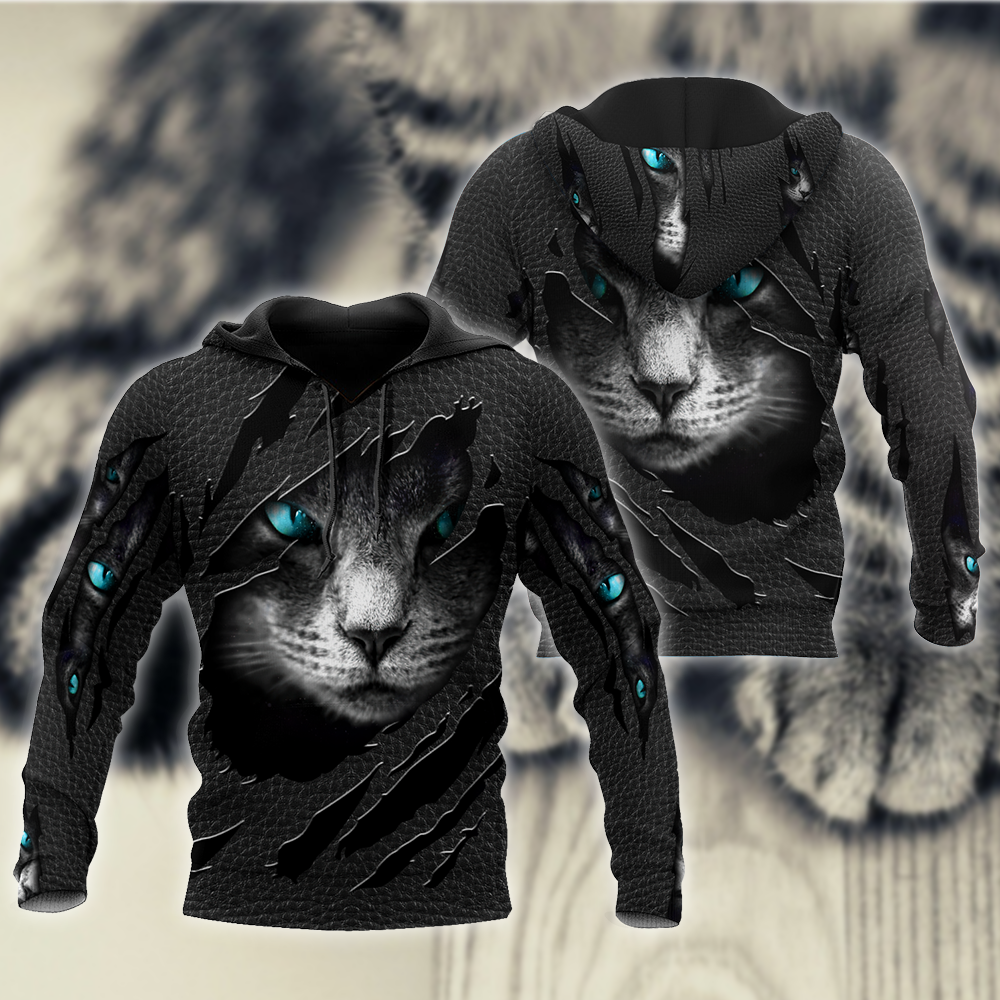 Hiden Cat Black cat 3D printed shirts for men and women