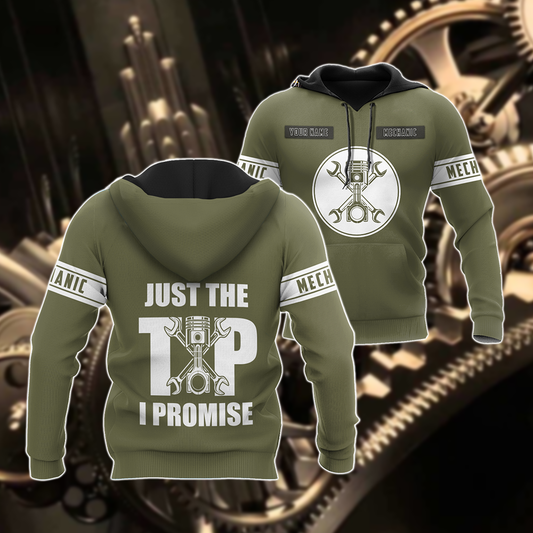 Mechanic Just The Tip I Promise All Over Printed Hoodie For Men and Women TN