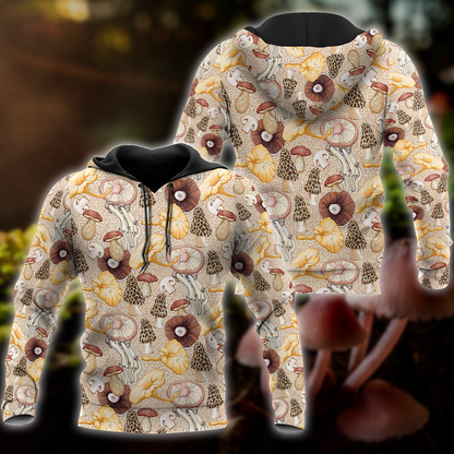 Edible mushroom Pattern 3d print shirts