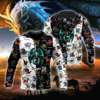 Dragon 3D All Over Printed Shirts For Men and Women VP22102001