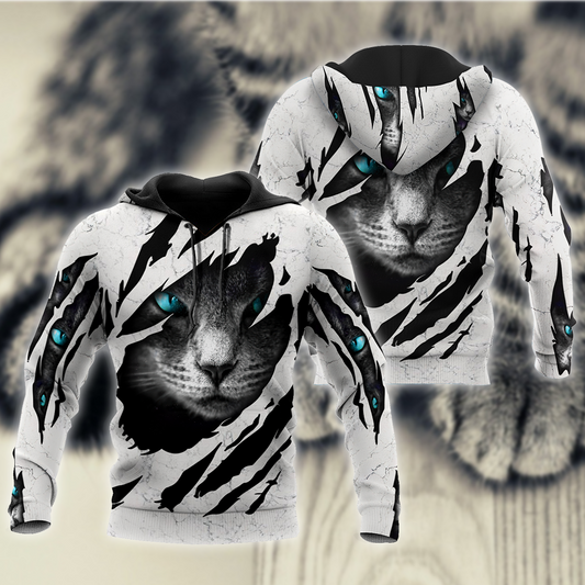 Hiden Cat Black cat 3D printed shirts for men and women