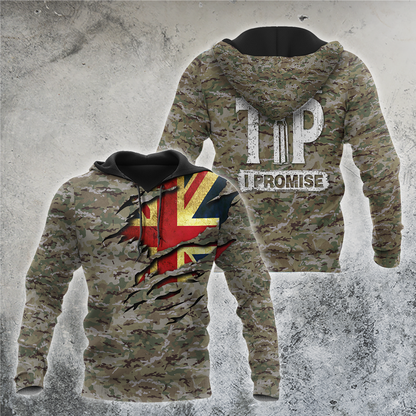 British Camo Just the tip I promise 3D Design Print Shirts