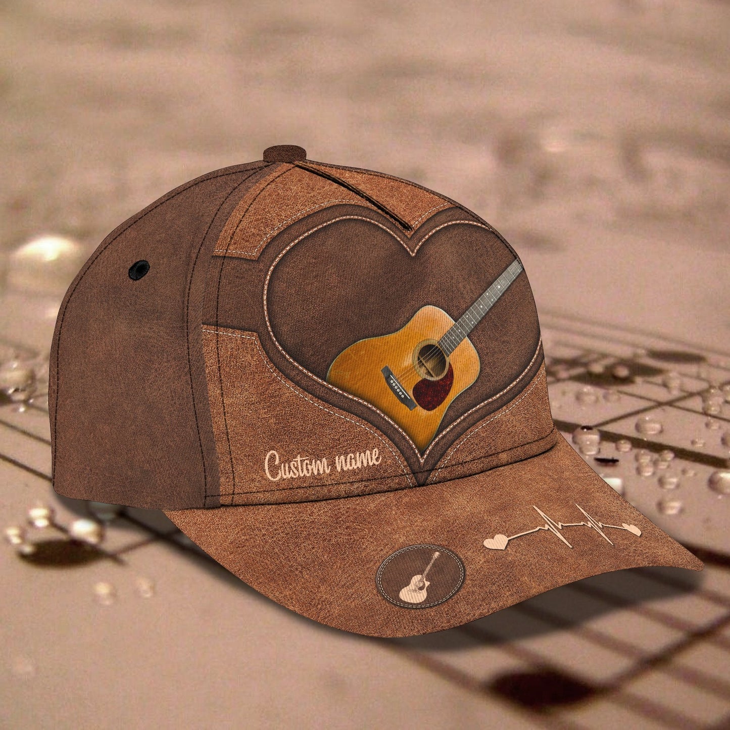 Personalized Guitar 3D Printed Cap