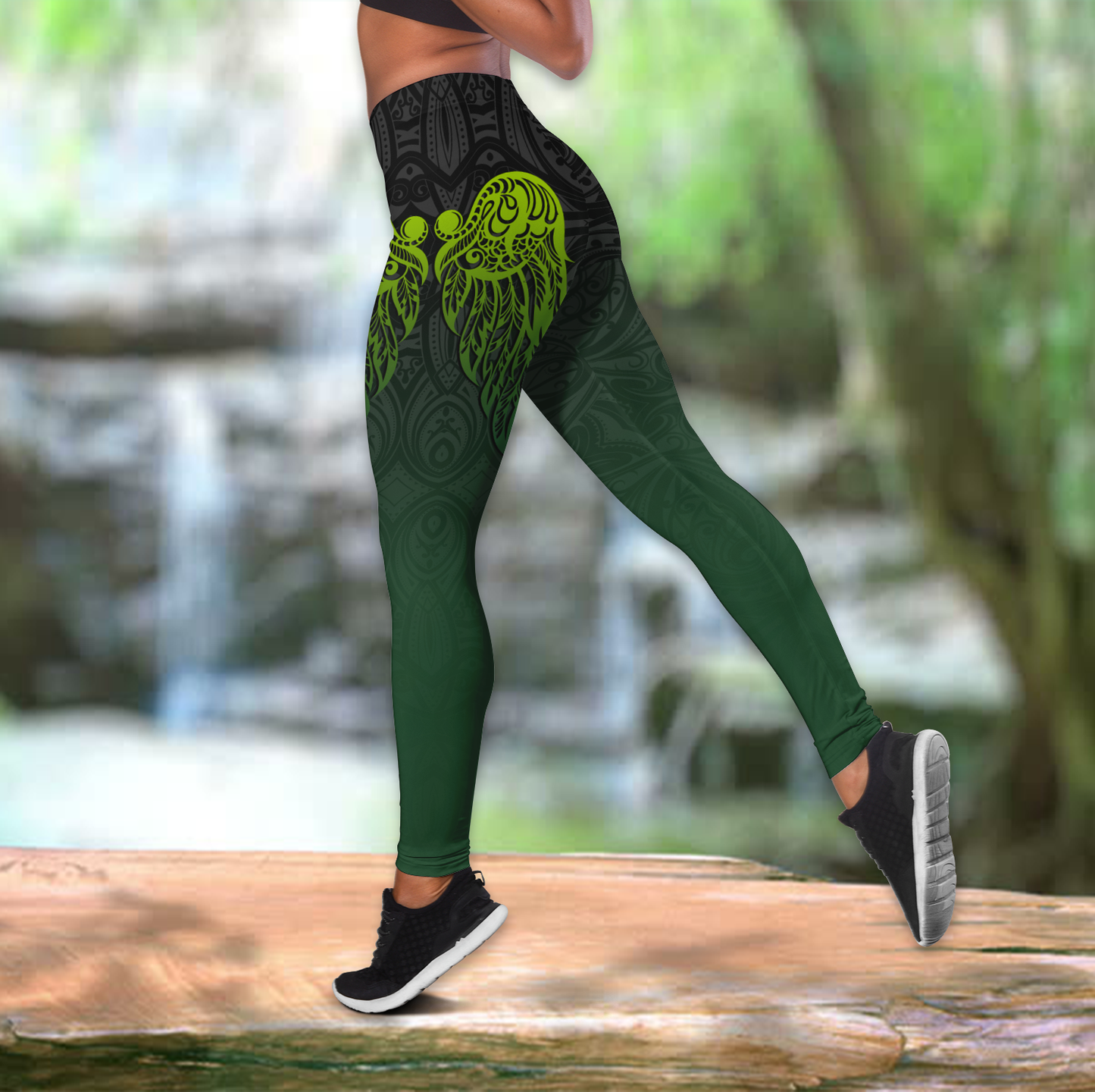 Combo Aotearoa Maori New zealand tank top & leggings outfit for women
