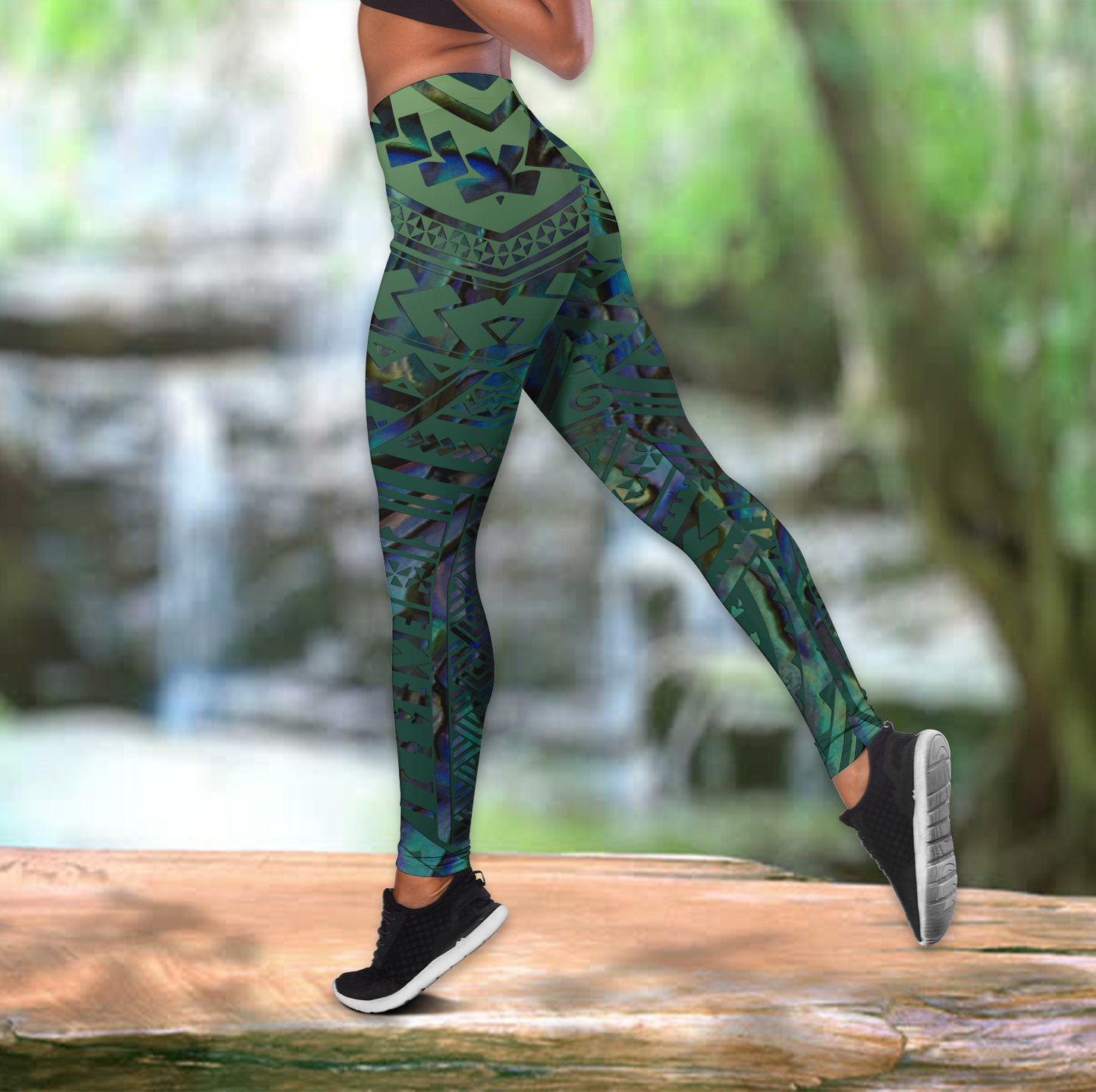 Aotearoa Maori New zealand tank top & leggings outfit for women