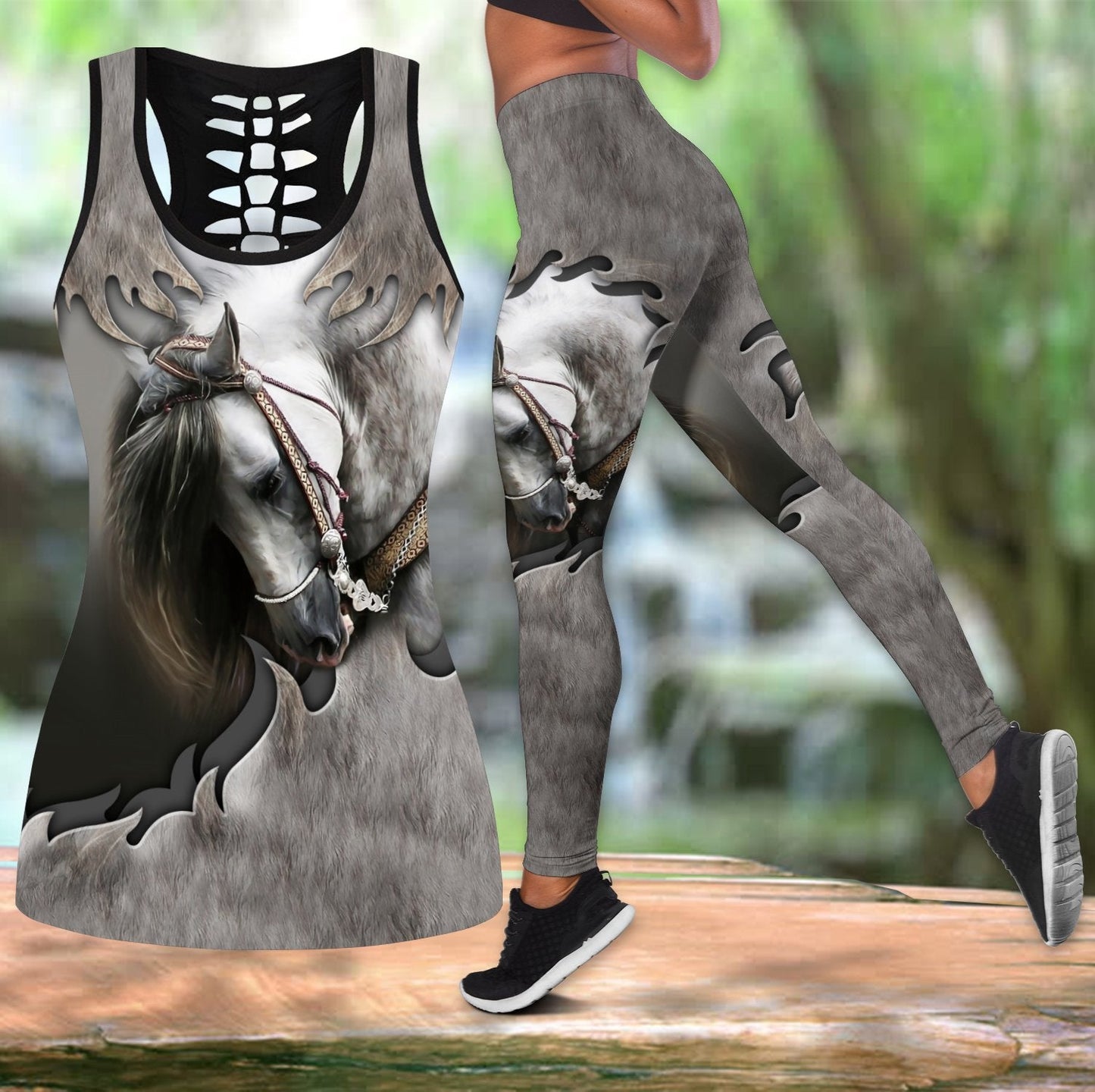 Love Horse Combo Tank + Legging Pi210403 - Amaze Style™-Apparel