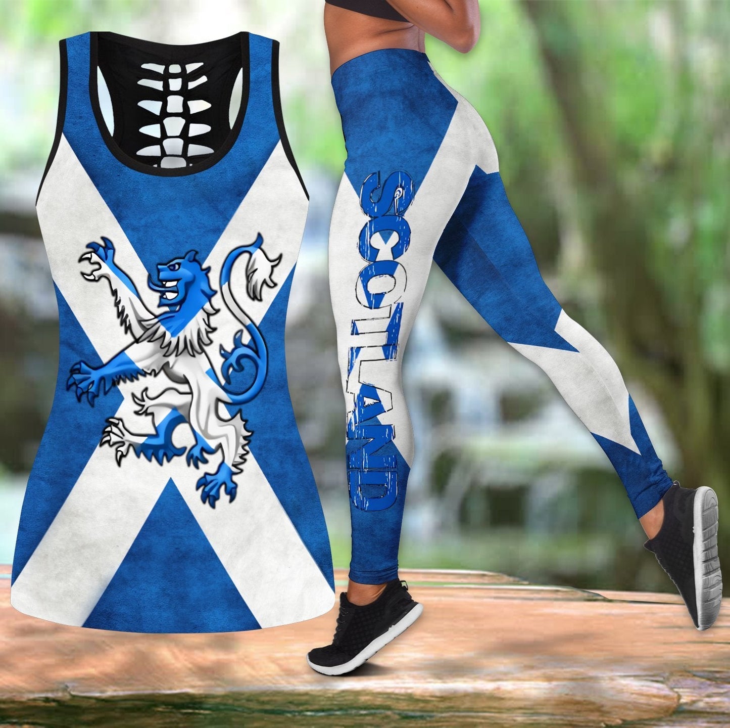 tattoos legging + hollow tank combo HHT28082003