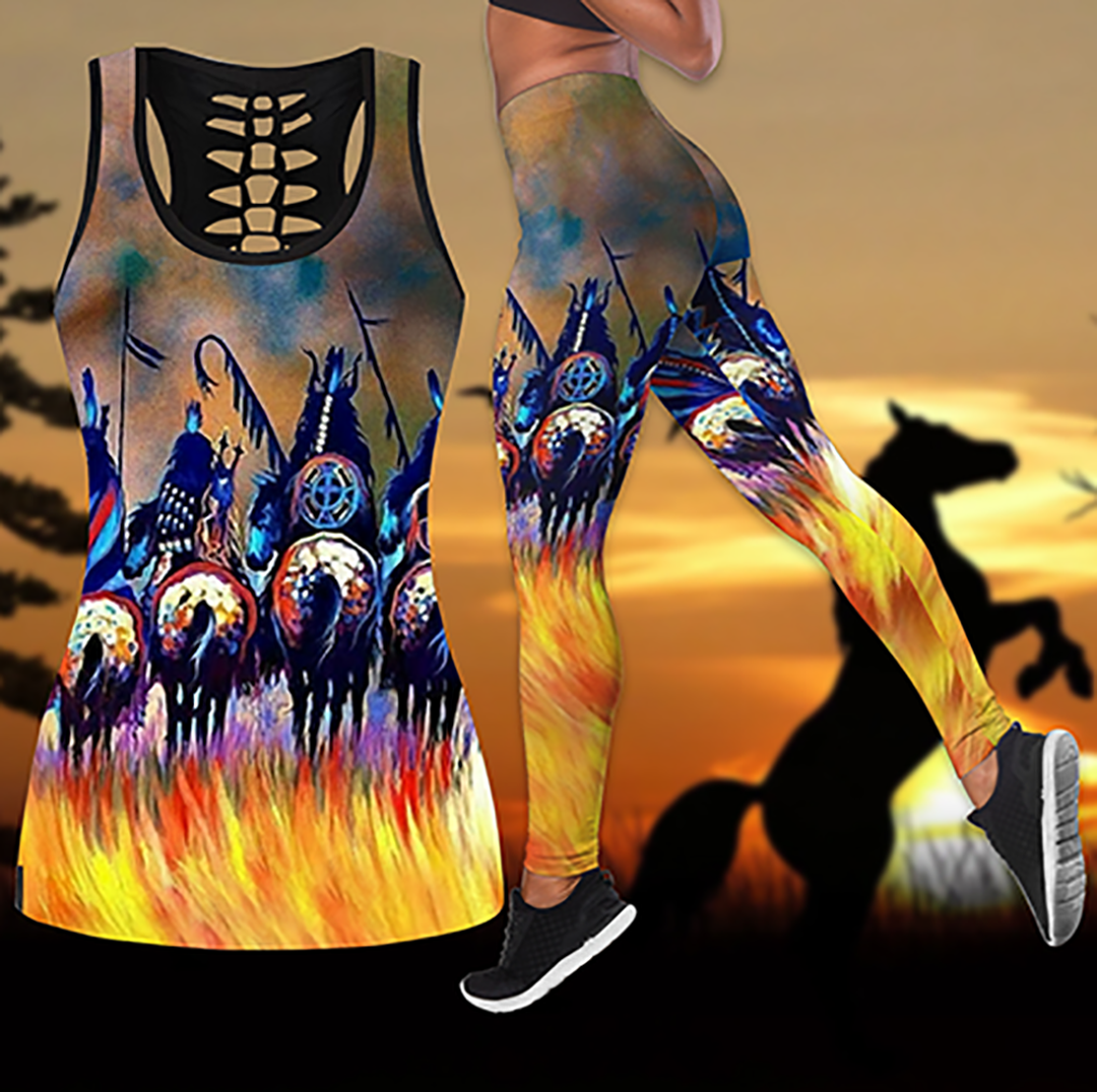 Native American Combo Legging + Tank by SUN  AM-SU110401 - Amaze Style™-Apparel