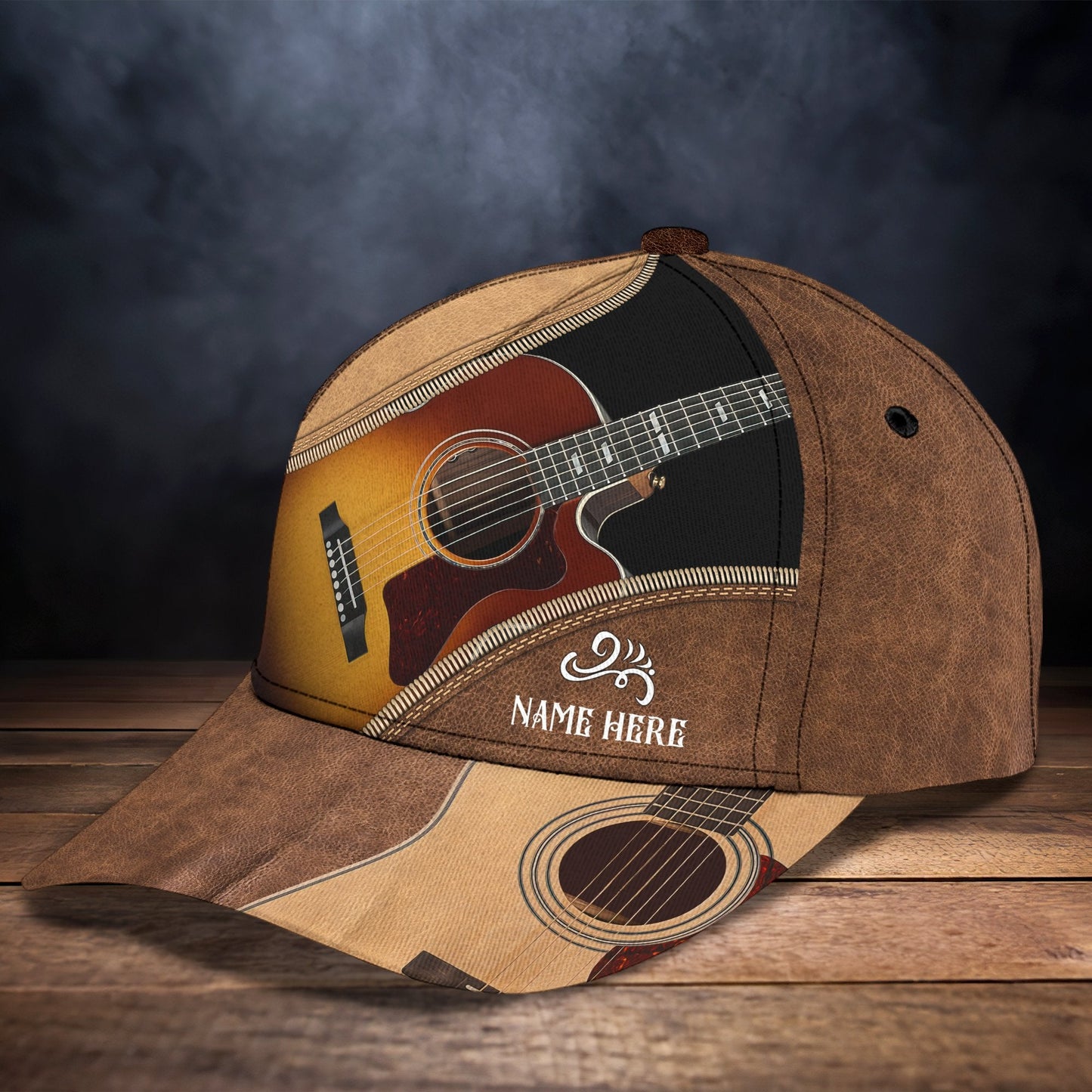 Personalized Guitar 3D Printed Cap