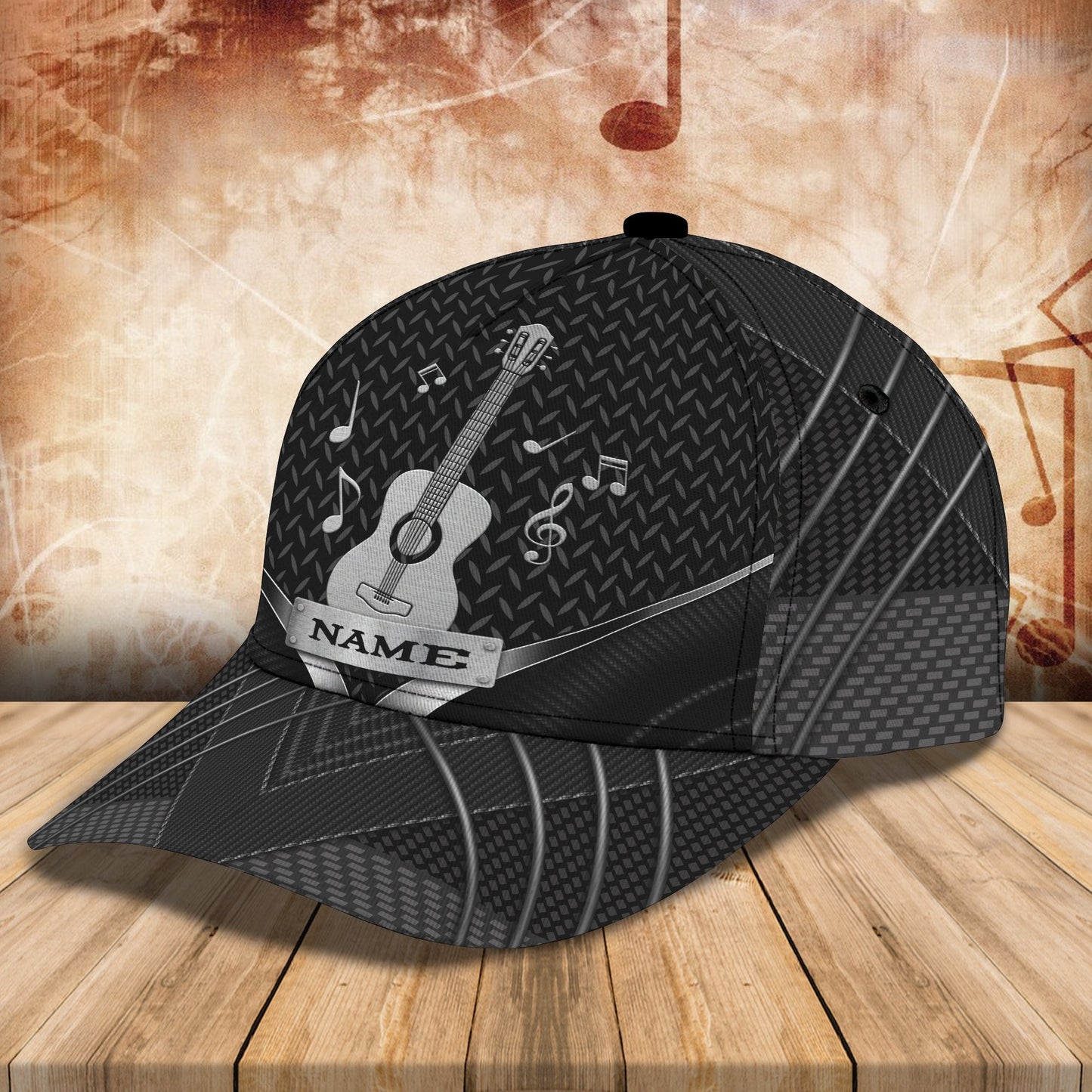 Personalized Guitar 3D Printed Cap