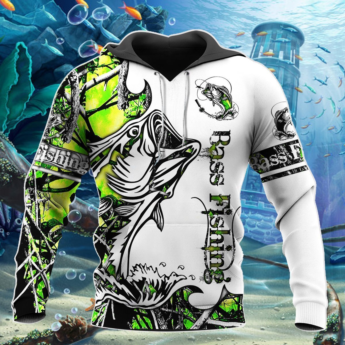 Green Bass Fishing Sport HC9302 - Amaze Style™-Apparel