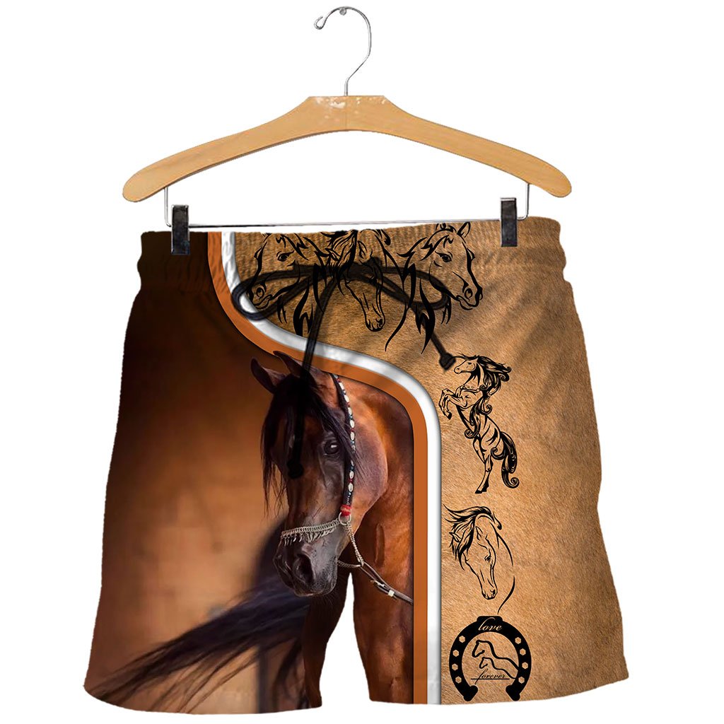 Premium Love Horse 3D All Over Printed Unisex Shirts