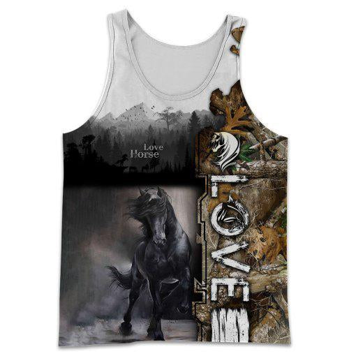 Love Horse 3D All over print for Men and Women shirt HR13 - Amaze Style™-Apparel