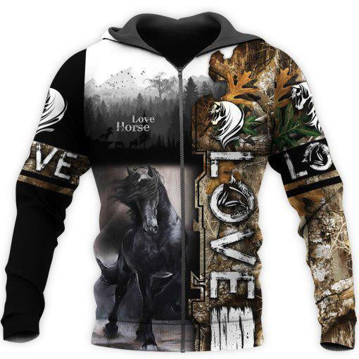Love Horse 3D All over print for Men and Women shirt HR13 - Amaze Style™-Apparel