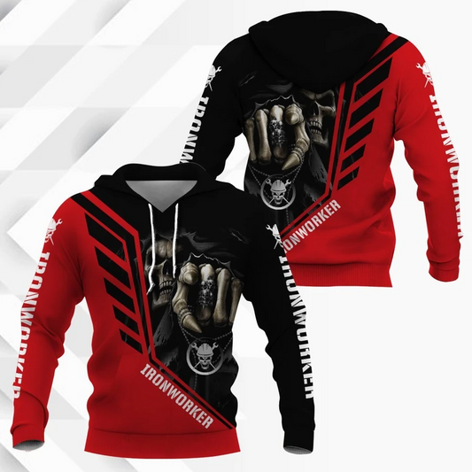 Premium 3D Printed The Reaper Ironworker Shirts MEI