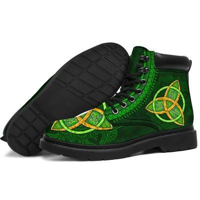 Irish Saint Patrick's Day Shamrock All Season Boots NM030307-Apparel-NM-US5 (EU38)-MEN'S ALL SEASON BOOTS-Vibe Cosy™