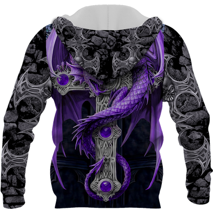 3D Tattoo and Dungeon Dragon Hoodie T Shirt For Men and Women NM050923 - Amaze Style™-Apparel