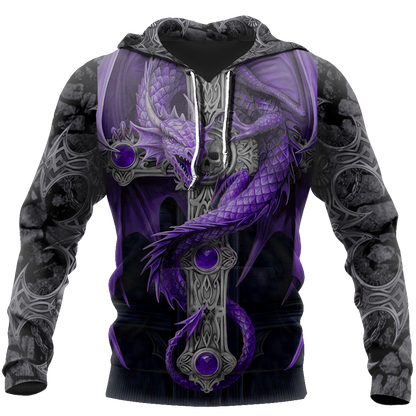 3D Tattoo and Dungeon Dragon Hoodie T Shirt For Men and Women NM050923 - Amaze Style™-Apparel
