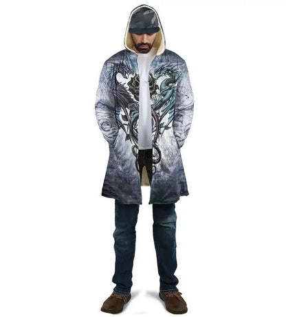 3D Tattoo and Dungeon Dragon Hoodie Coat for Men and Woman NM050925-Apparel-NM-Hooded Blanket-S-Vibe Cosy™
