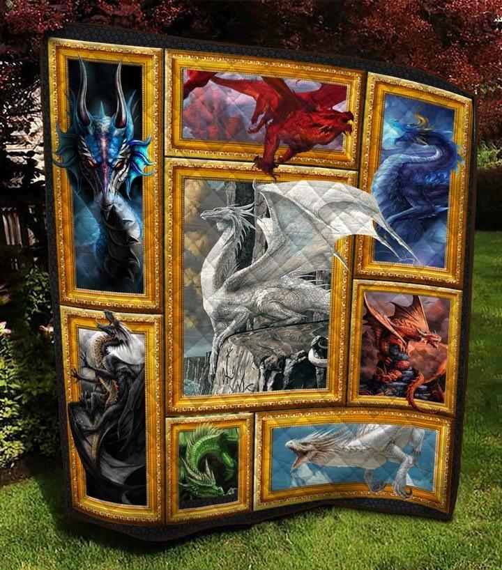 Dragon Skull Quilt NM050930-Quilt-NM-Queen-Vibe Cosy™