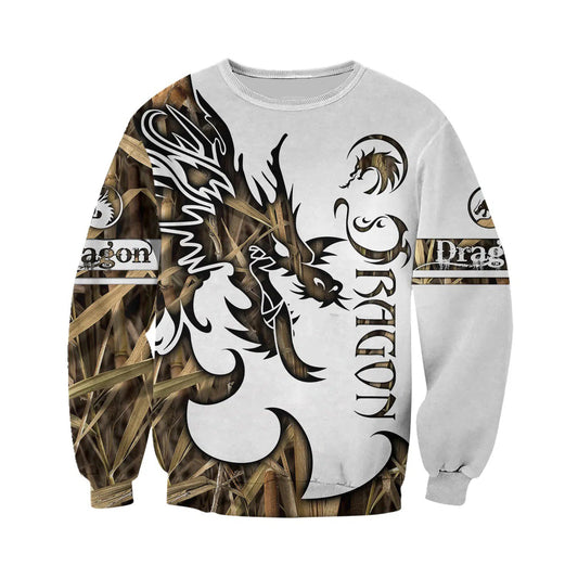 3D Tattoo and Dungeon Dragon Hoodie T Shirt For Men and Women NM050944-Apparel-NM-Sweatshirts-S-Vibe Cosy™