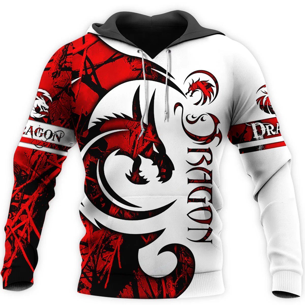3D Tattoo and Dungeon Dragon Hoodie T Shirt For Men and Women NM050946-Apparel-NM-Hoodie-S-Vibe Cosy™